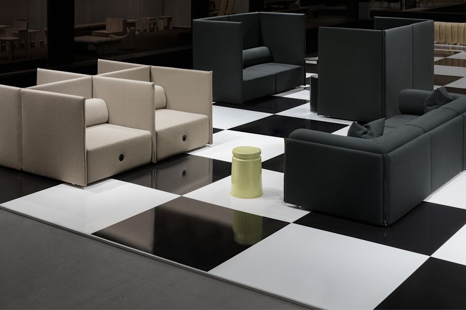 Stockholm Furniture Fair 2024 featuring Palo Block Sofa and Last Stool.