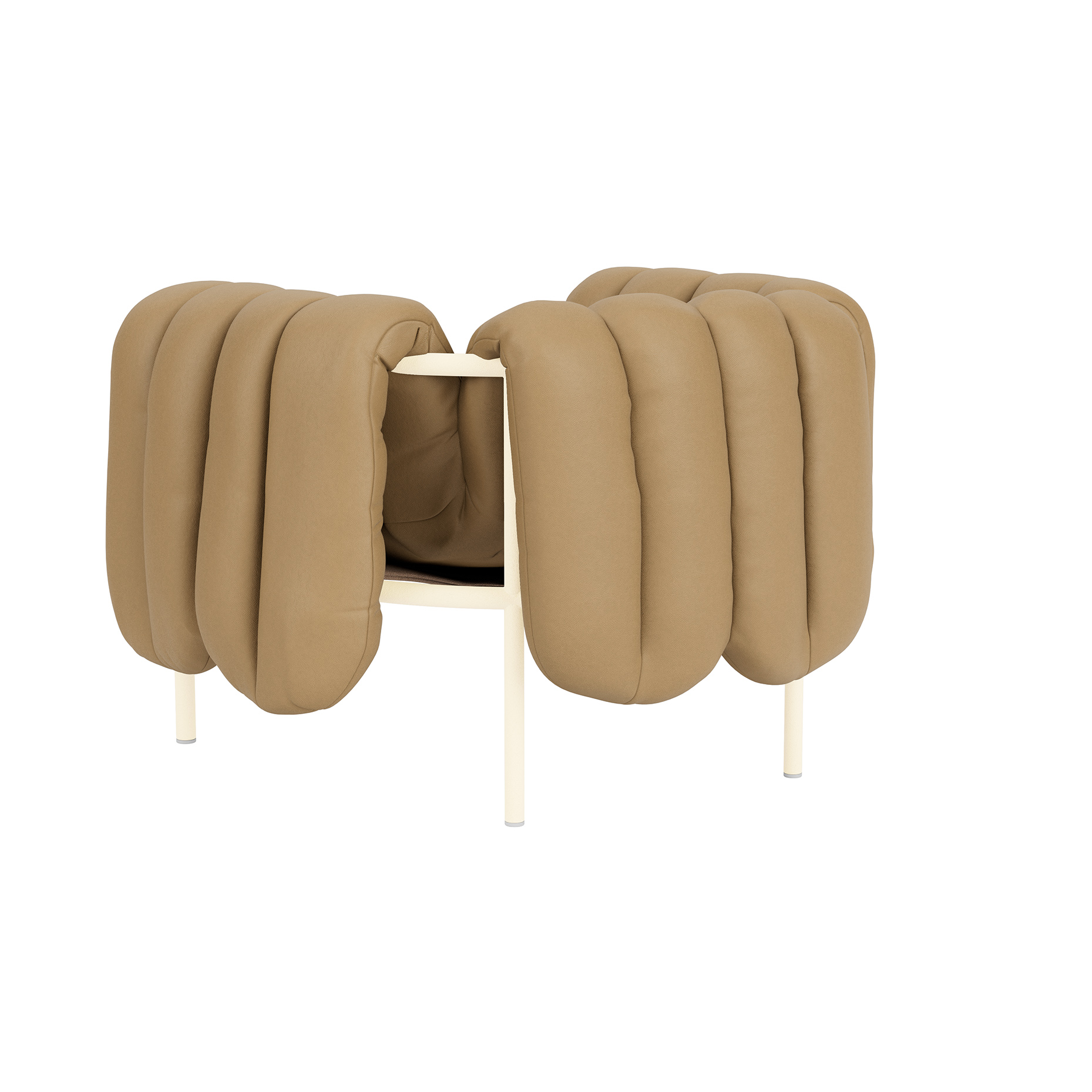 Puffy Lounge Chair, Elmosoft Leather 03009 / Cream (UK), Art. no. 90062 (image 3)