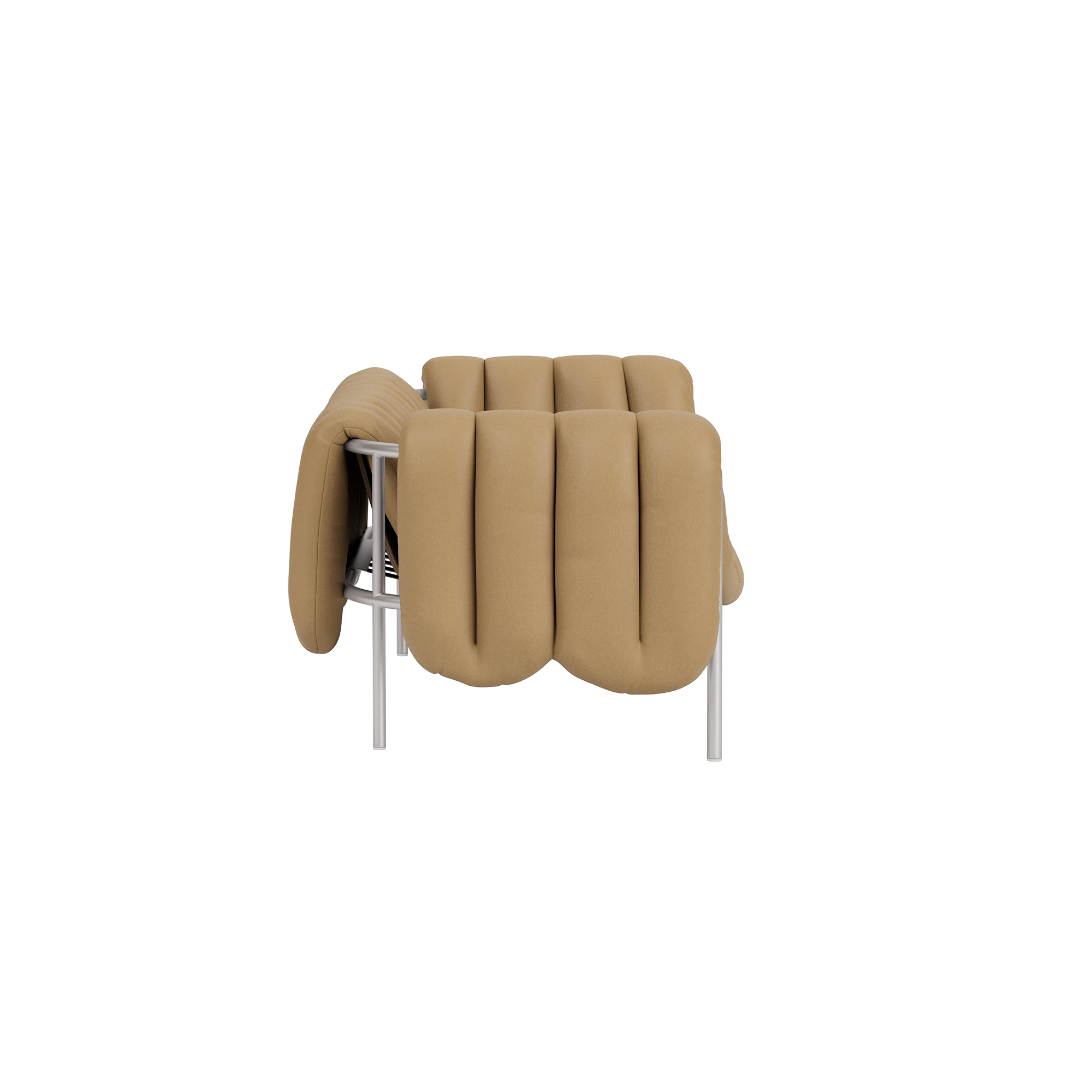 Puffy 2.5-seater Sofa, Elmosoft Leather 03009 / Stainless, Art. no. 96015 (image 5)