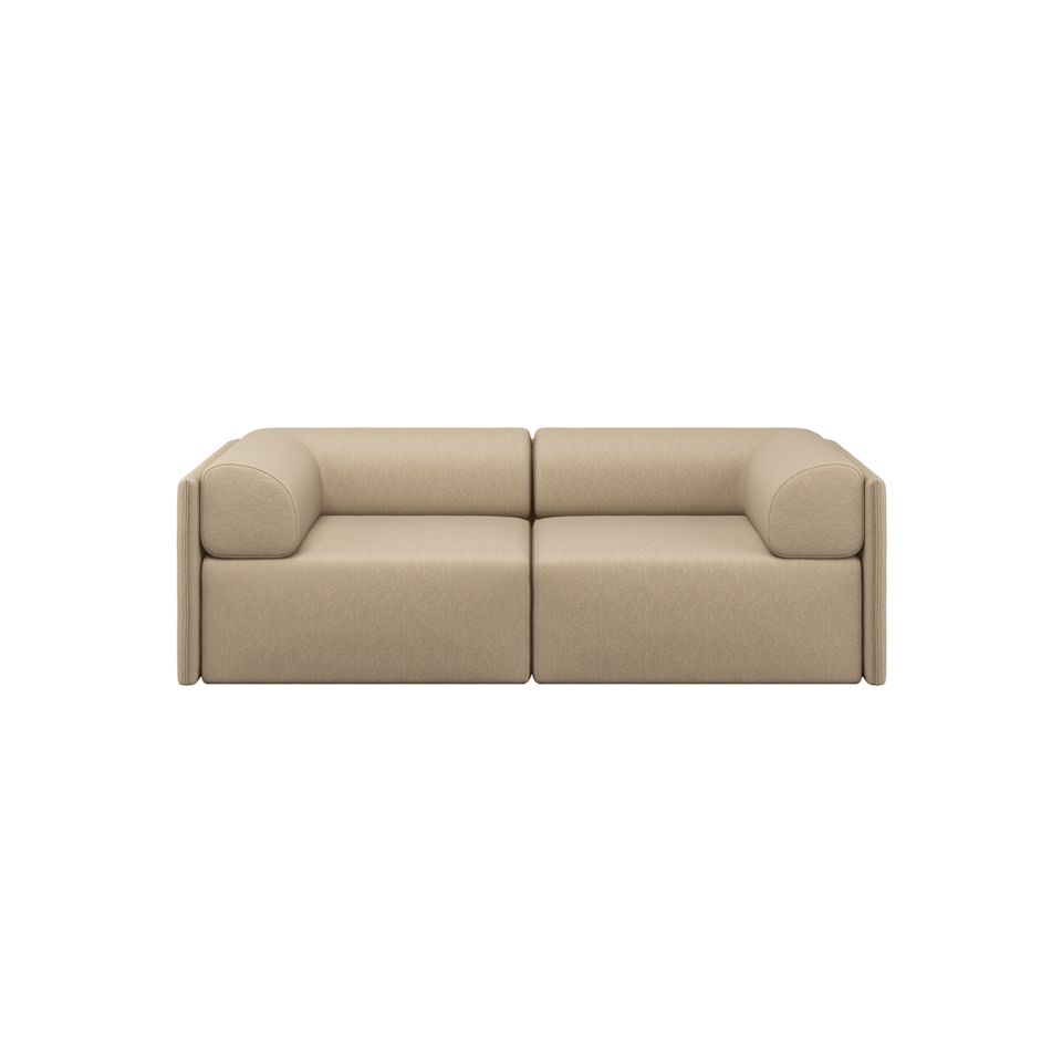 Palo Block 2-seater Sofa Low Back with Armrests by Hem