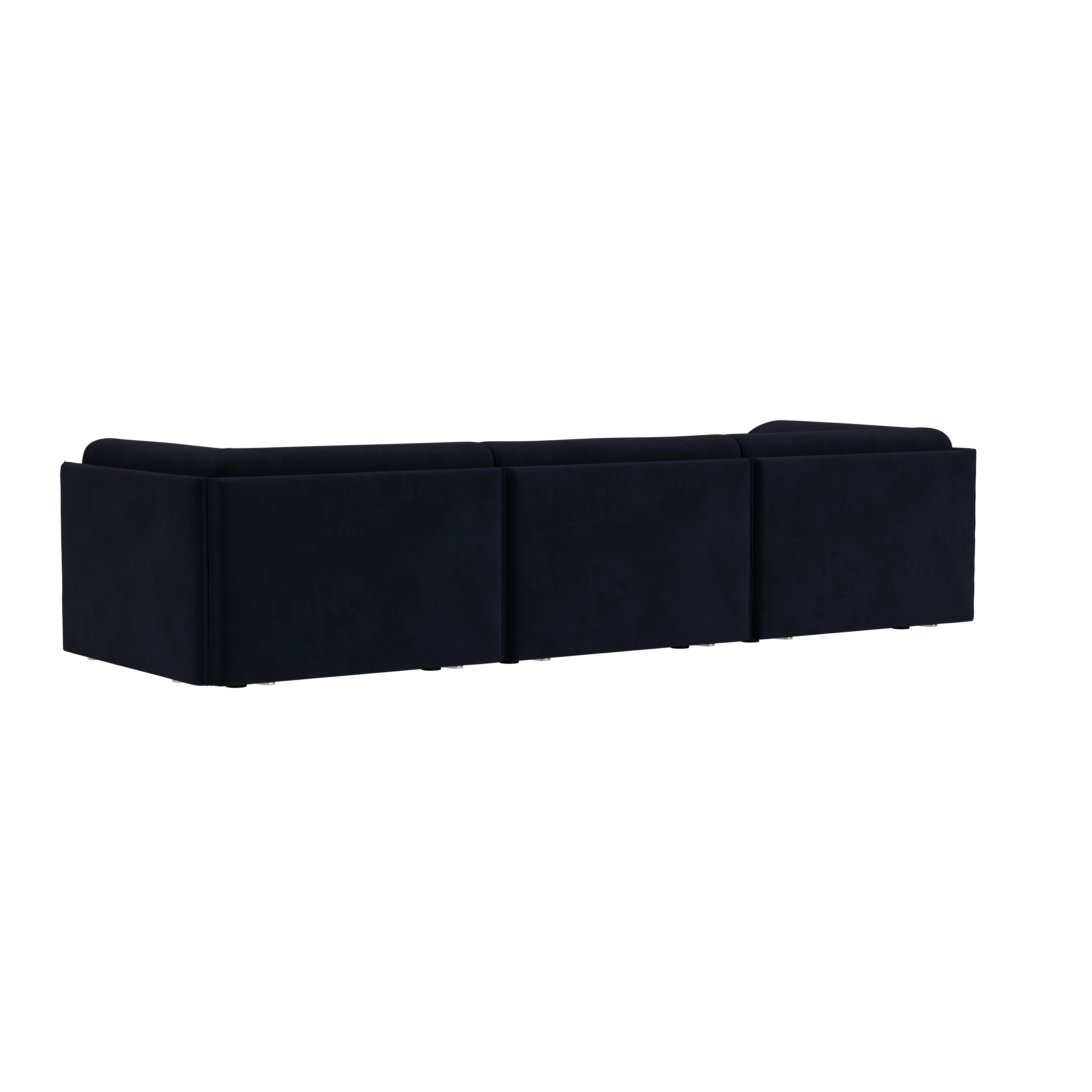 Palo Block 3-seater Sofa Low Back with Armrests, Velluto Coex VL30, Art. no. 31930 (image 4)