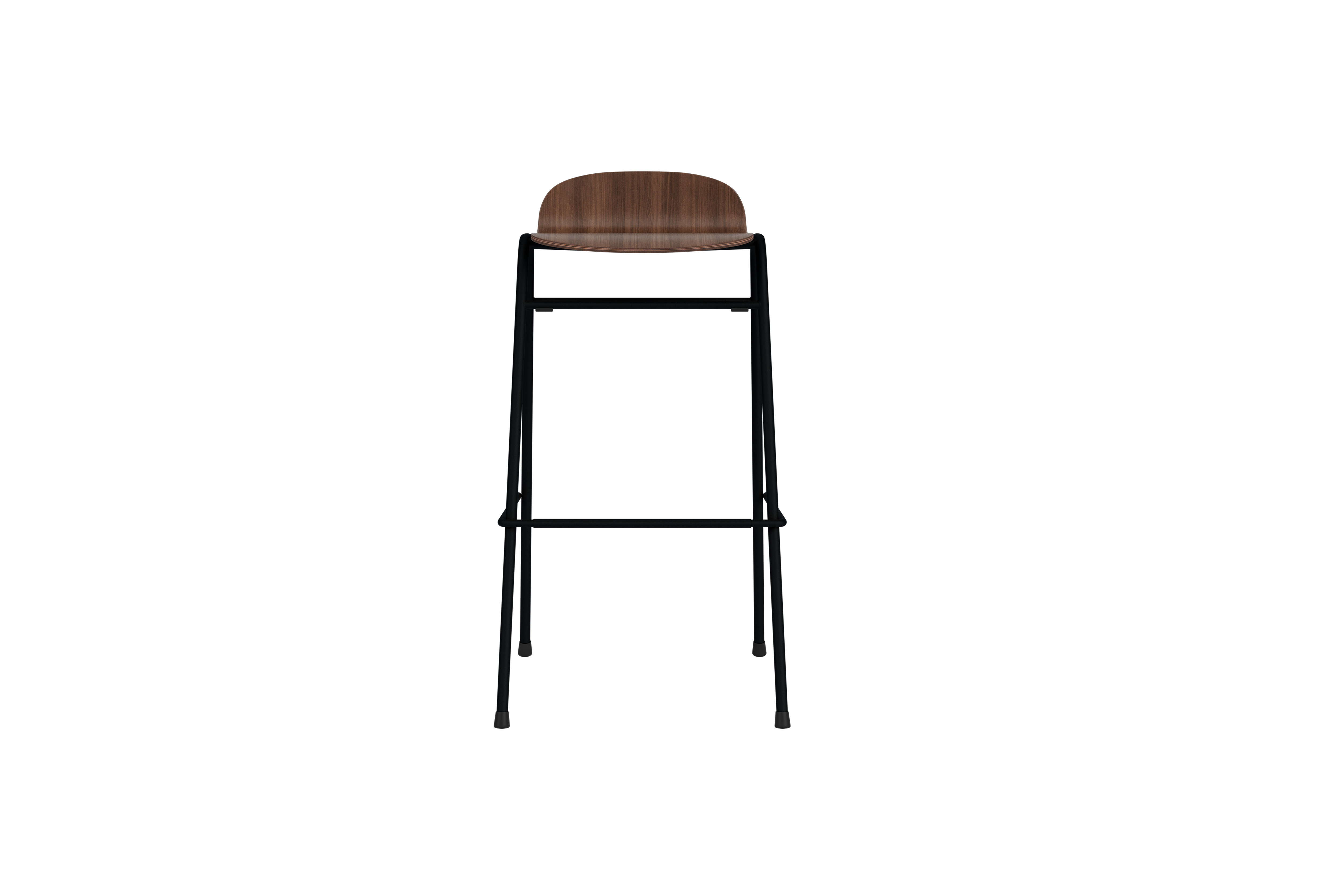 Touchwood Bar Stool, Walnut / Black, Art. no. 31628 (image 2)