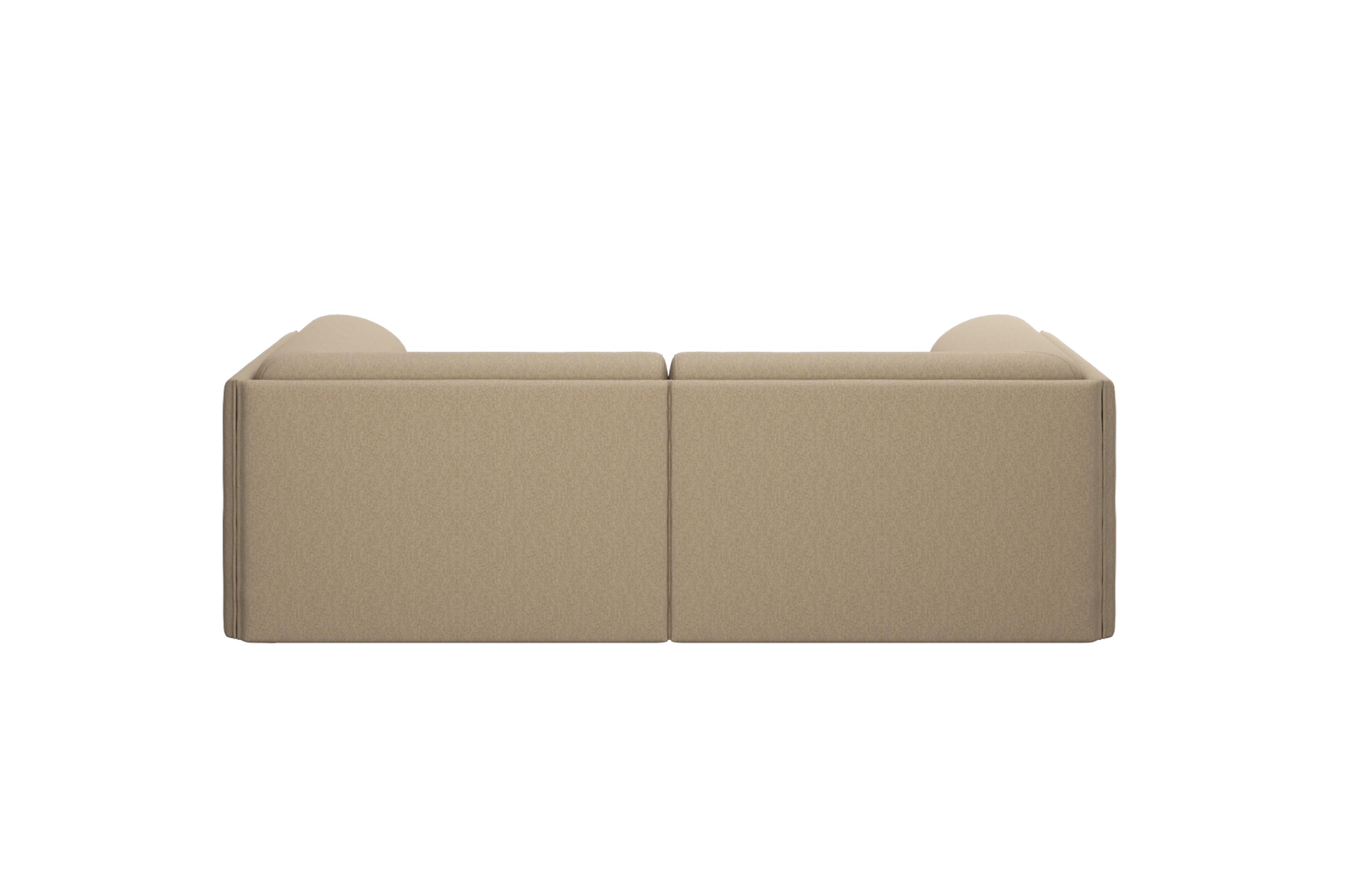 Palo Block 2-seater Sofa Low Back with Armrests, Beige (UK), Art. no. 20743 (image 2)