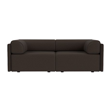 Palo Block 2-seater Sofa Low Back with Armrests, Amdal 280