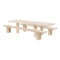 Table + Benches 300 cm / 118 in