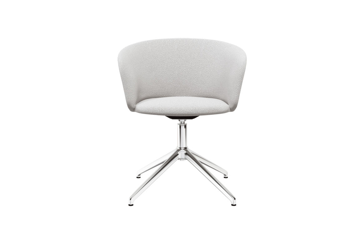 Kendo Swivel Chair 4-star Return, Porcelain / Polished, Art. no. 20206 (image 2)
