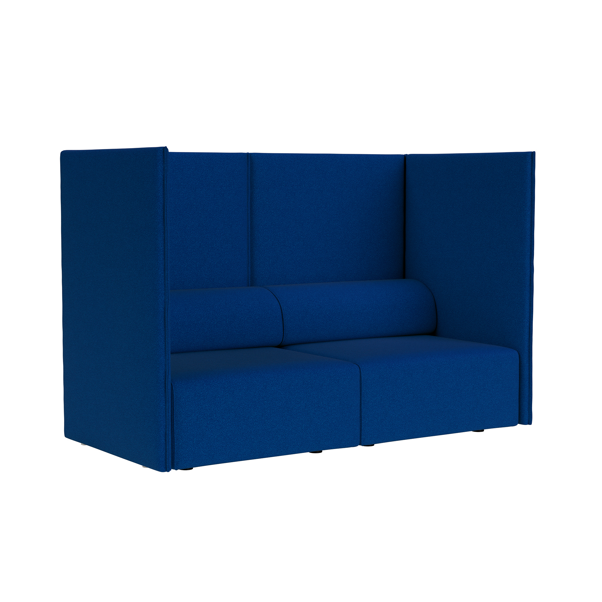 Palo Block 2-seater Sofa High Back, Sera Cobalt