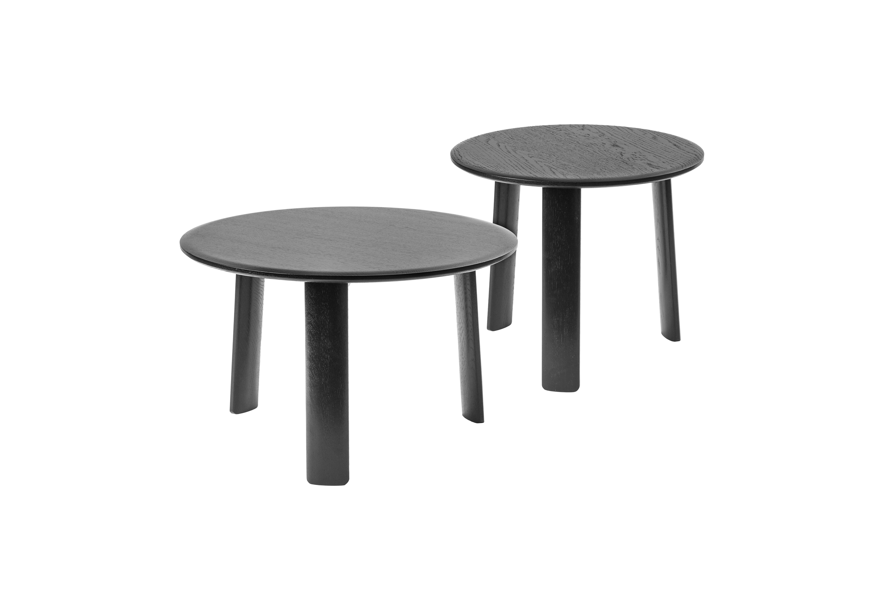 Alle Coffee Coffee Table Small + Medium, Black Oak, Art. no. 20039 (image 1)