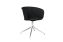 Kendo Swivel Chair 4-star Return, Black Leather / Polished (UK), Art. no. 20523 (image 1)