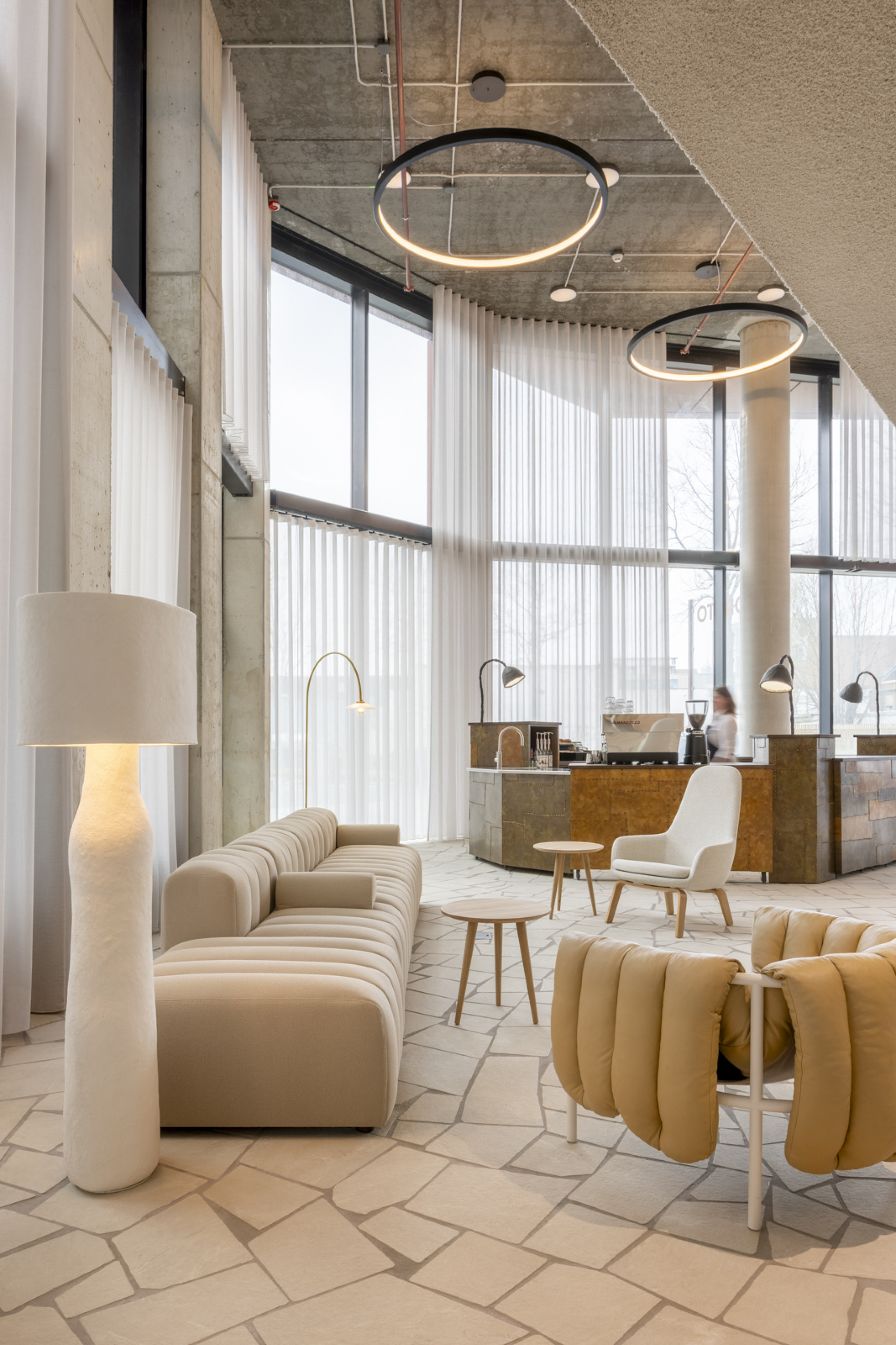 [Puffy Lounge Chair](/furniture/chairs-and-stools/puffy/) at Orato Offices lobby, Amsterdam. Photography by [Wouter van der Sar](https://www.woutervandersar.nl/) for [The Invisible Party](https://theinvisibleparty.com/)