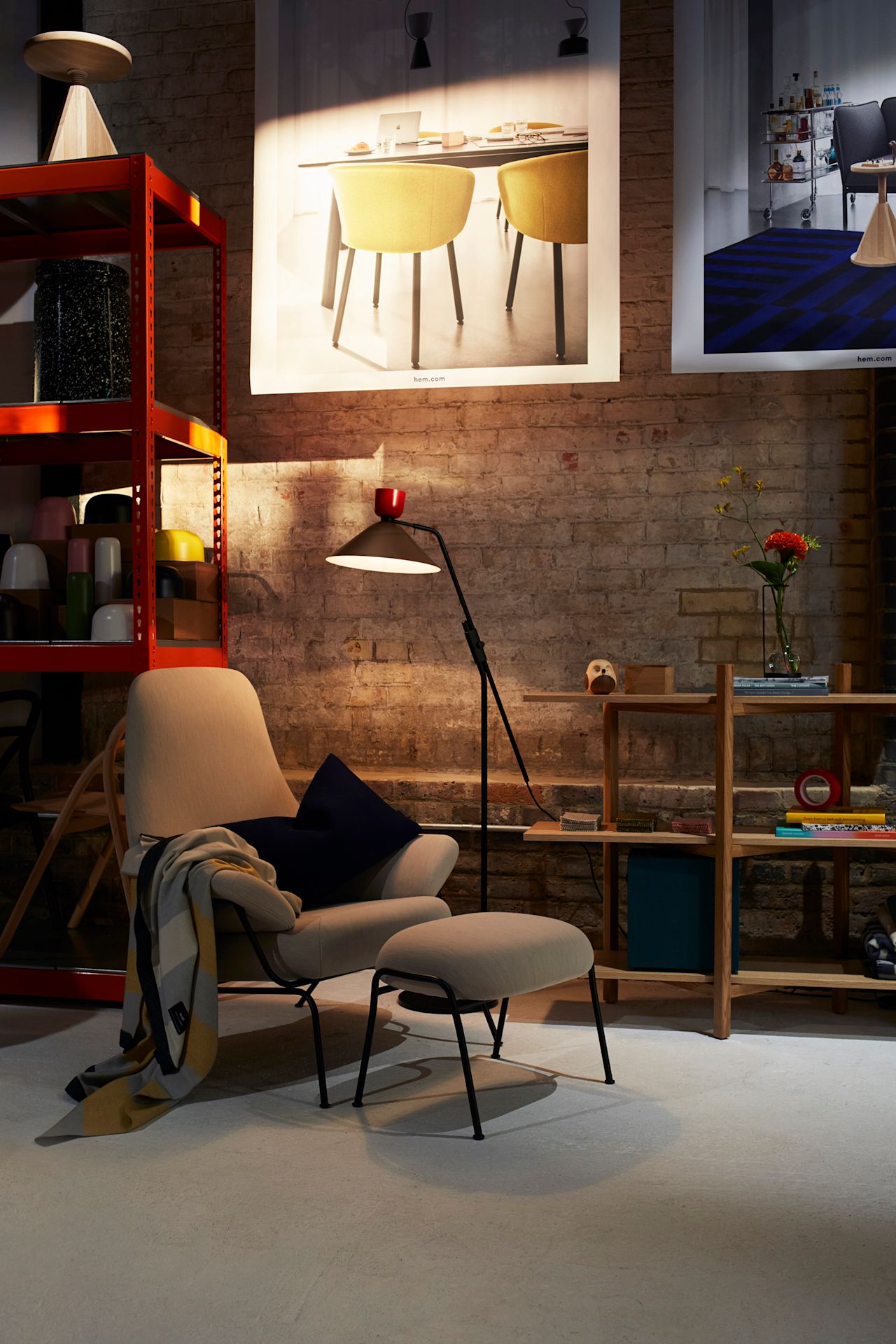 An editorial image from Hem's pop-up shop in London.