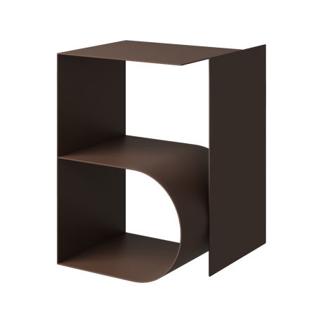 Glyph Side Table Beta, Chocolate Brown