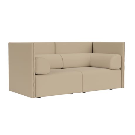 Palo Block 2-seater Sofa Medium Back with Armrests, Autumn 221