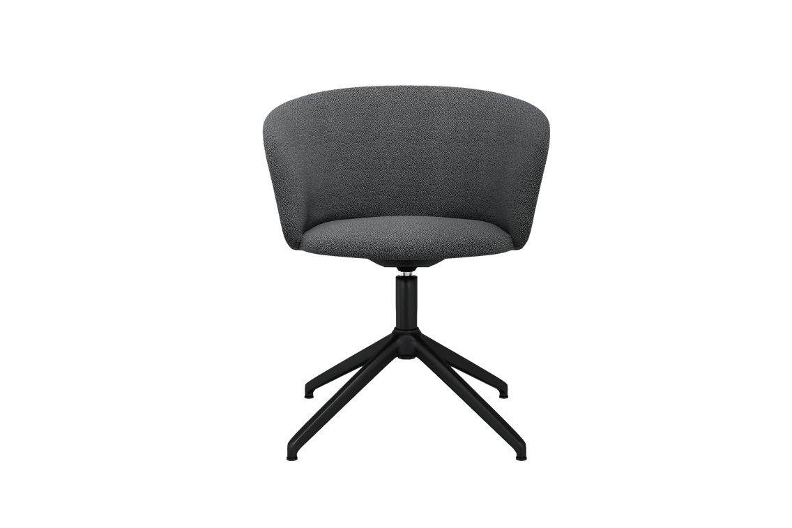 Kendo Swivel Chair 4-star Return, Graphite / Black (UK), Art. no. 20507 (image 2)