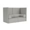 2-seater Sofa High Back with Armrests