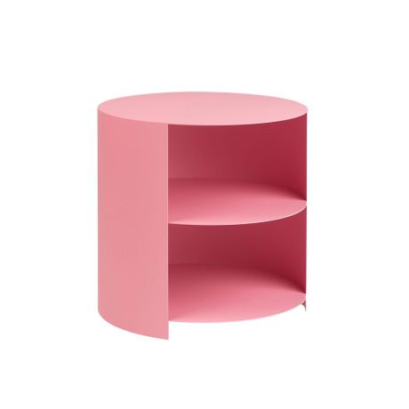 Hide Side Table, Light Pink