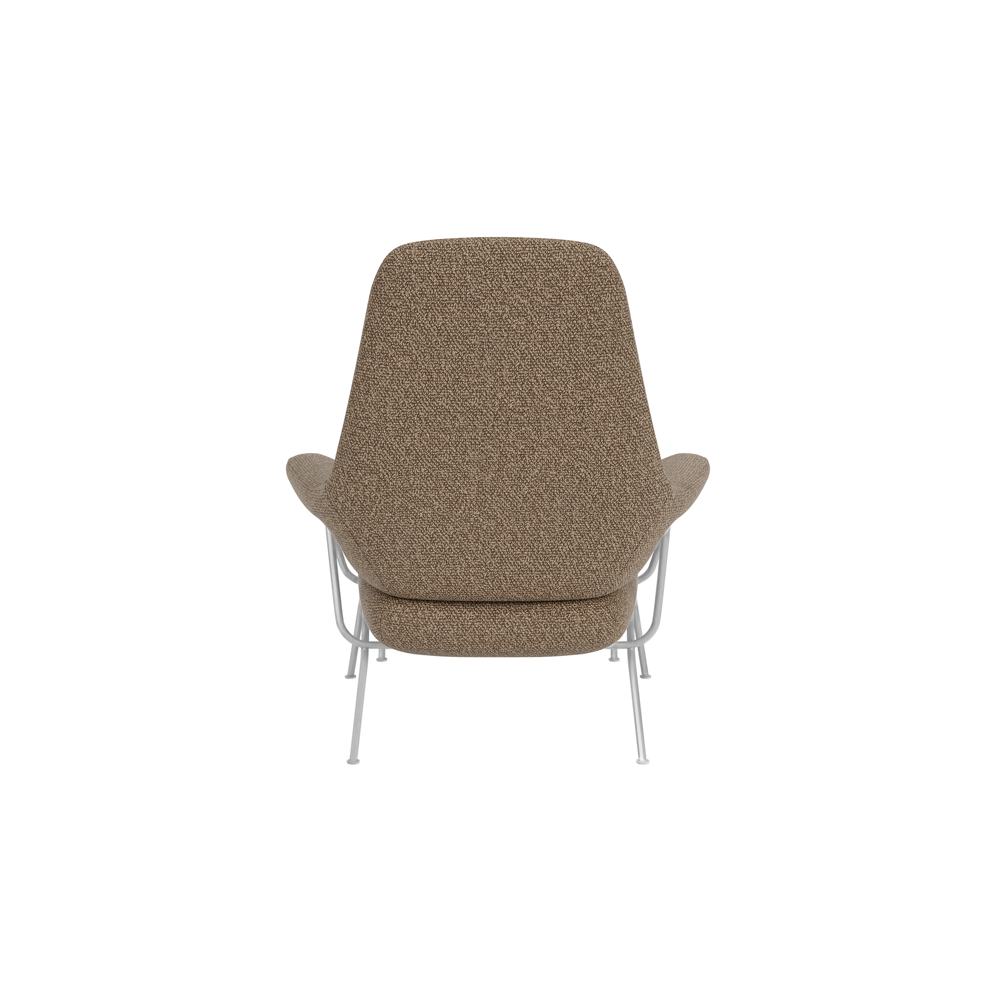 Hai Lounge Chair + Ottoman, Storr 3405/Brushed Stainless, Art. no. 31764 (image 5)