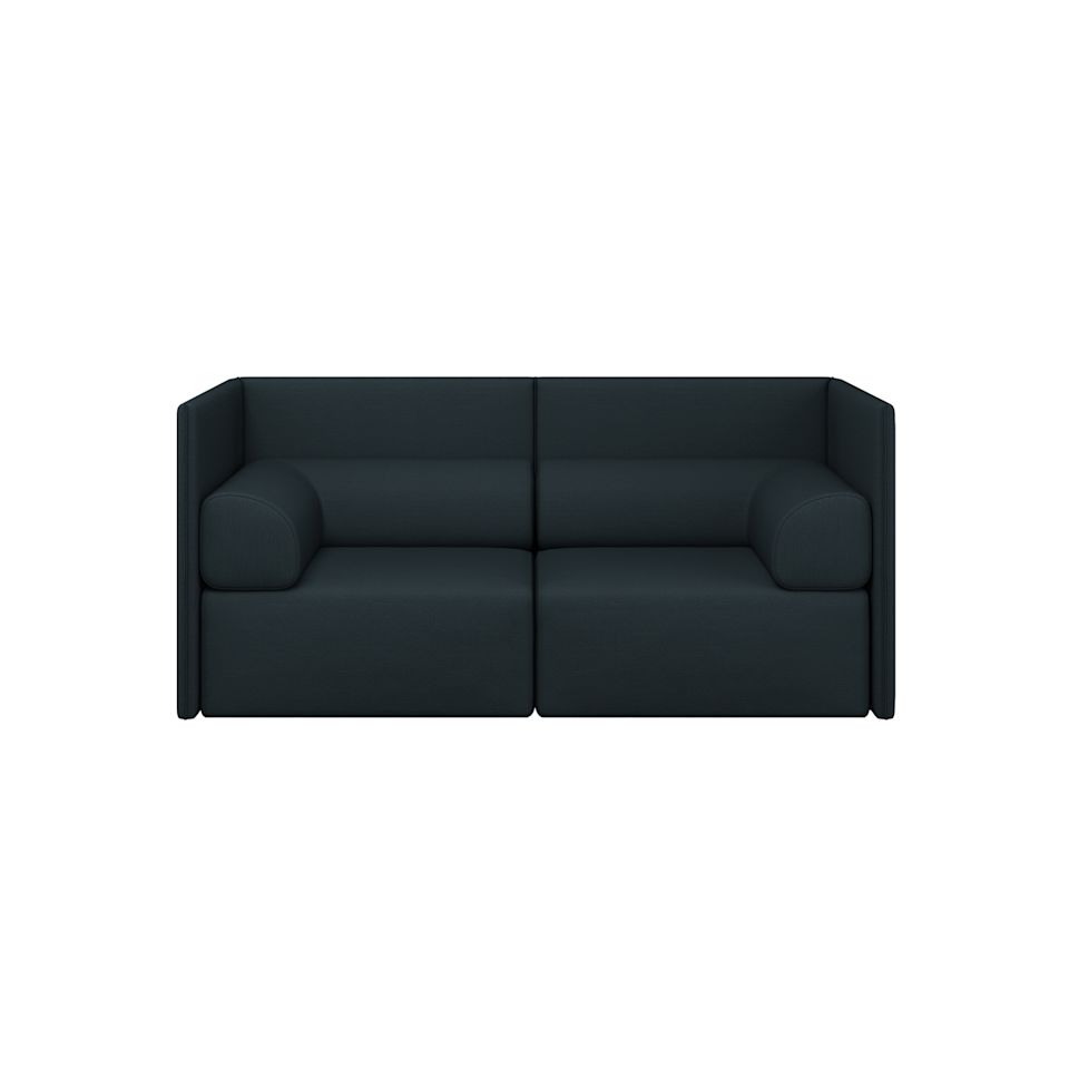 Palo Block 2-seater Sofa Medium Back with Armrests by Hem