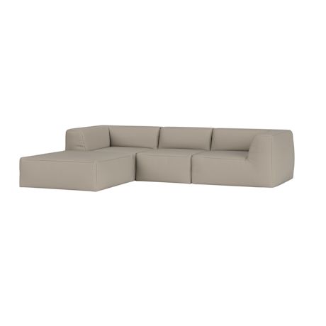 Great 3-seater Sofa Narrow Chaise Left, Autumn 0331