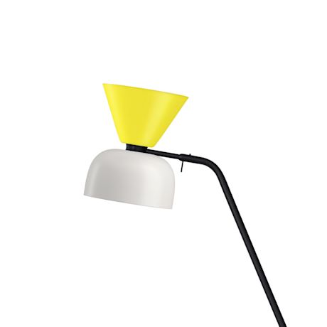 Alphabeta Floor Lamp, Sulfur Yellow / Silk Grey