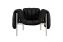 Puffy Lounge Chair, Black Leather / Stainless (UK), Art. no. 20646 (image 2)