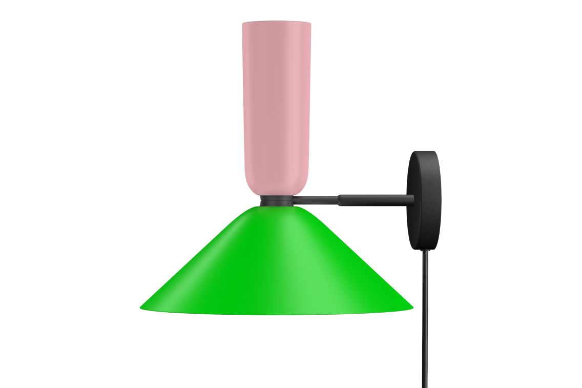 Alphabeta Wall Light + Cable, Light Pink / Green (UK), Art. no. 20399 (image 1)