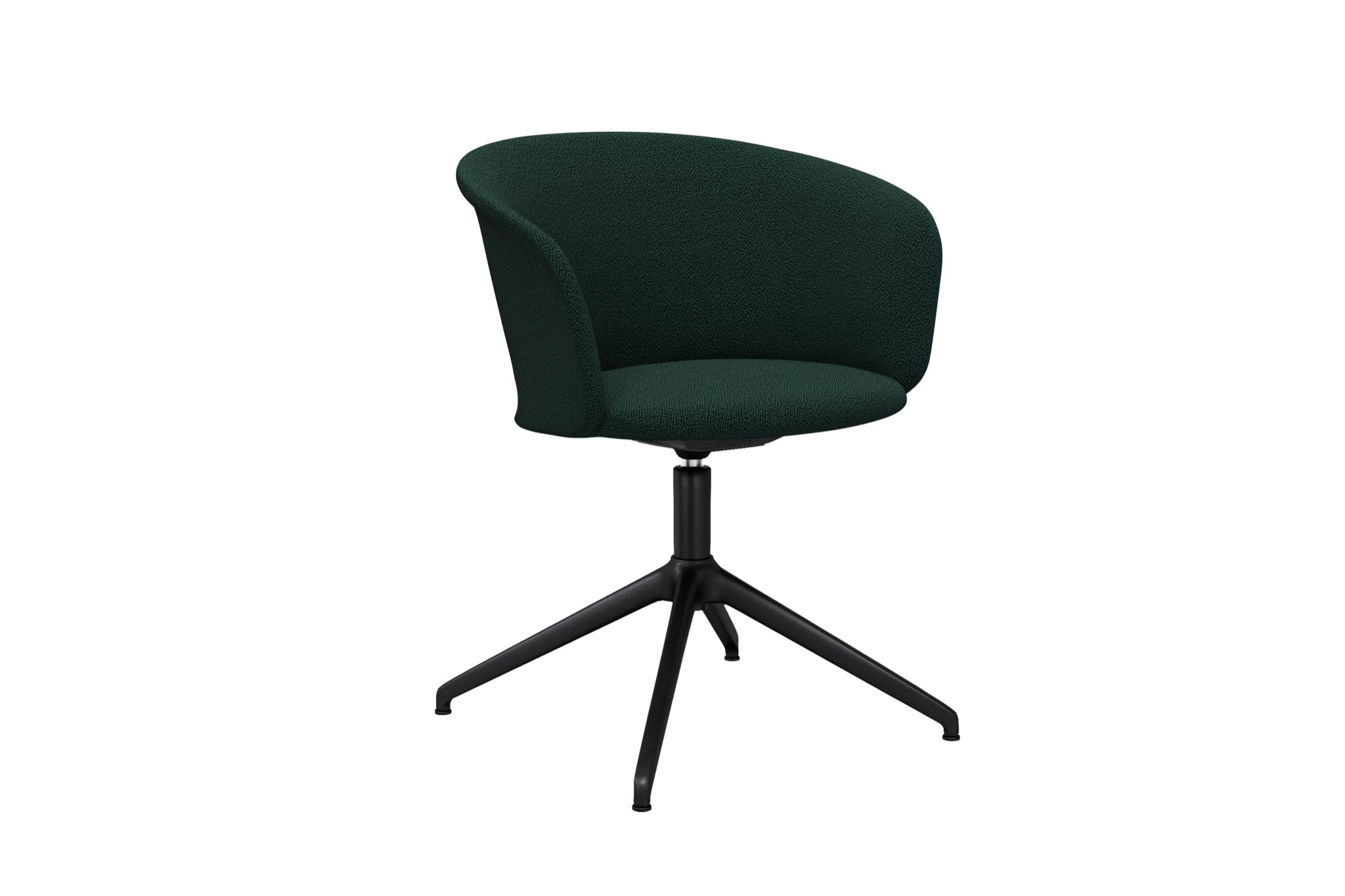Kendo Swivel Chair 4-star Return, Pine / Black (UK), Art. no. 20530 (image 1)