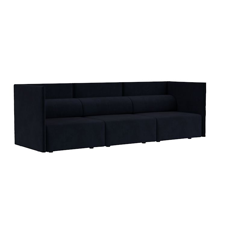 Palo Block 3-seater Sofa Medium Back, Velluto Coex VL30 (UK), Art. no. 31947 (image 1)