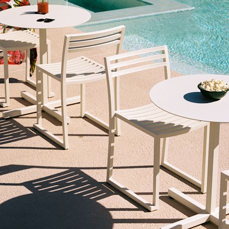 Chop Chair, Grey White