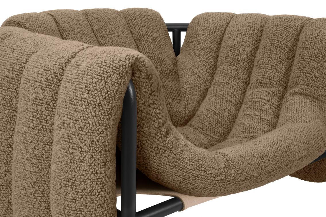 Puffy Lounge Chair, Sawdust / Black Grey (UK), Art. no. 20662 (image 6)