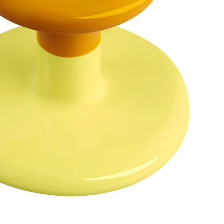 Pesa Candle Holder Low, Honey Yellow / Sulfur Yellow