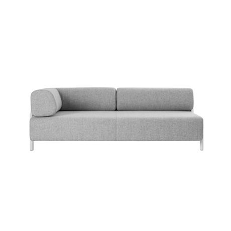 Palo 2-seater Sofa Chaise Left, Grey (UK)