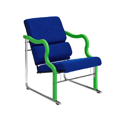 Experiment Lounge Chair, 501 / Green / Ultramarine