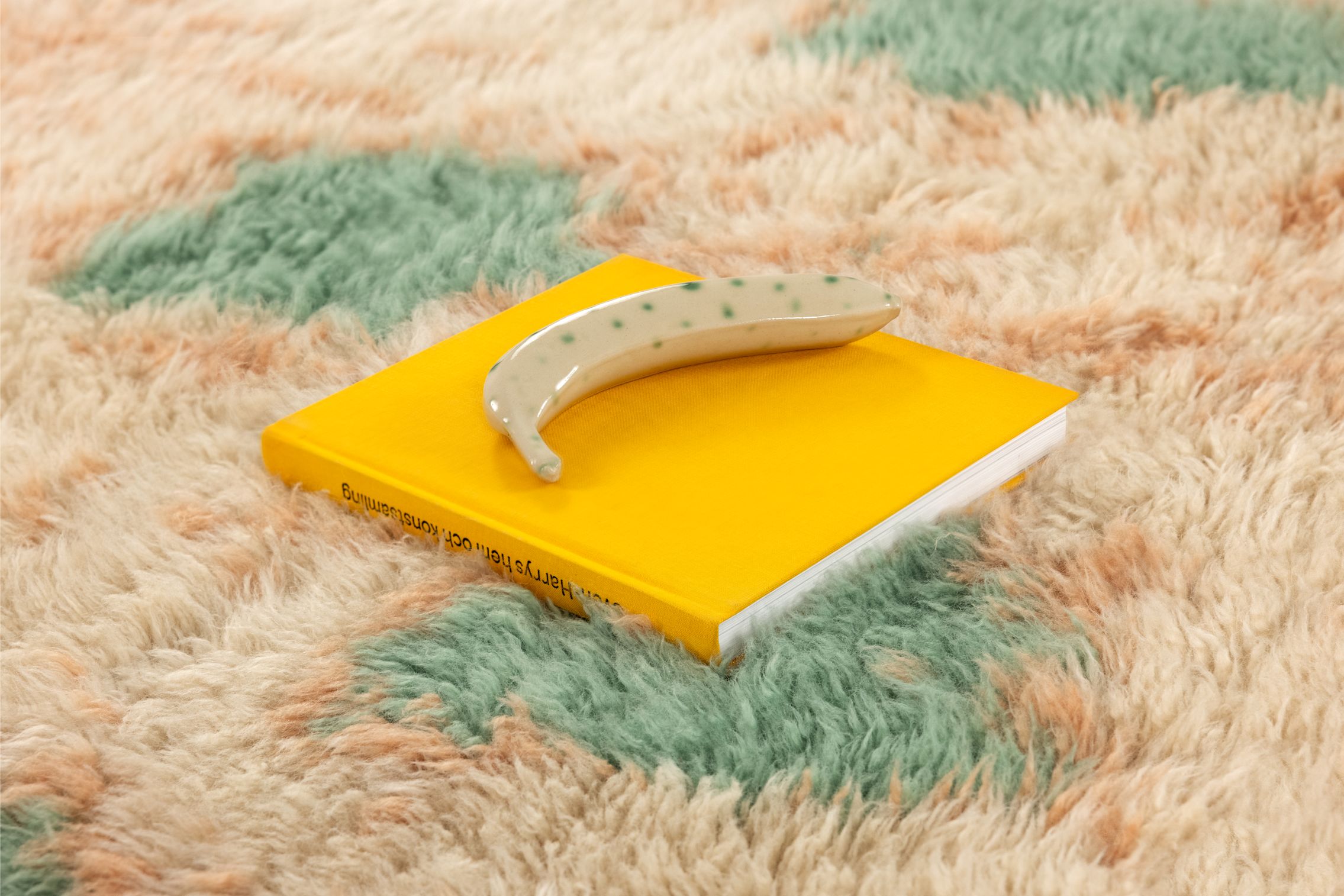 Monster Rug Extra Large, Turquoise / Peach — Hem