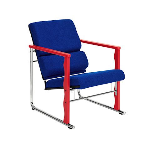 Experiment Lounge Chair, 503 / Red / Ultramarine
