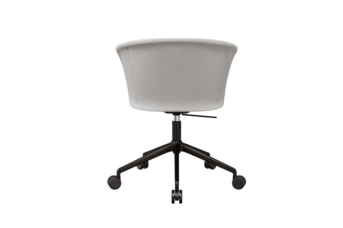 Kendo Swivel Chair 5-star Castors, Porcelain / Black, Art. no. 20210 (image 4)