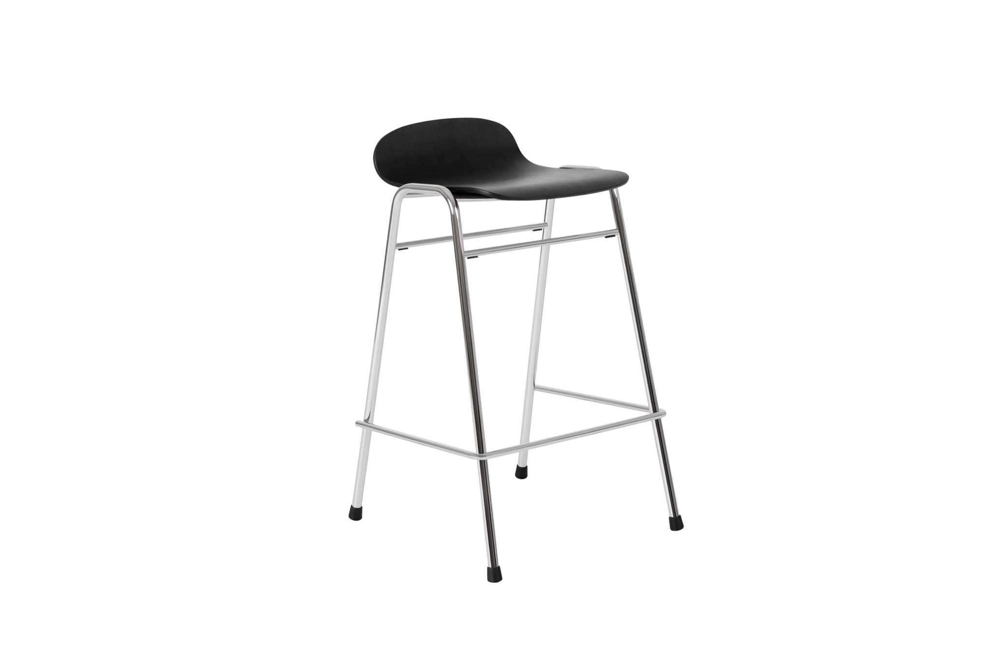 Touchwood Counter Stool, Black / Chrome, Art. no. 20149 (image 1)