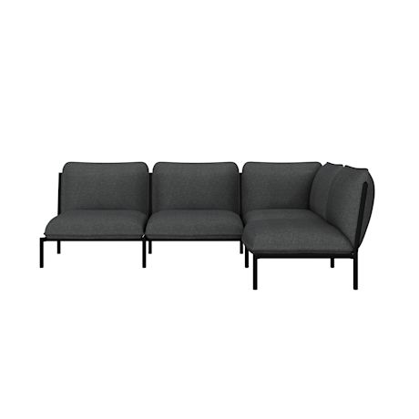 Kumo Corner Sofa Right, Graphite (UK)