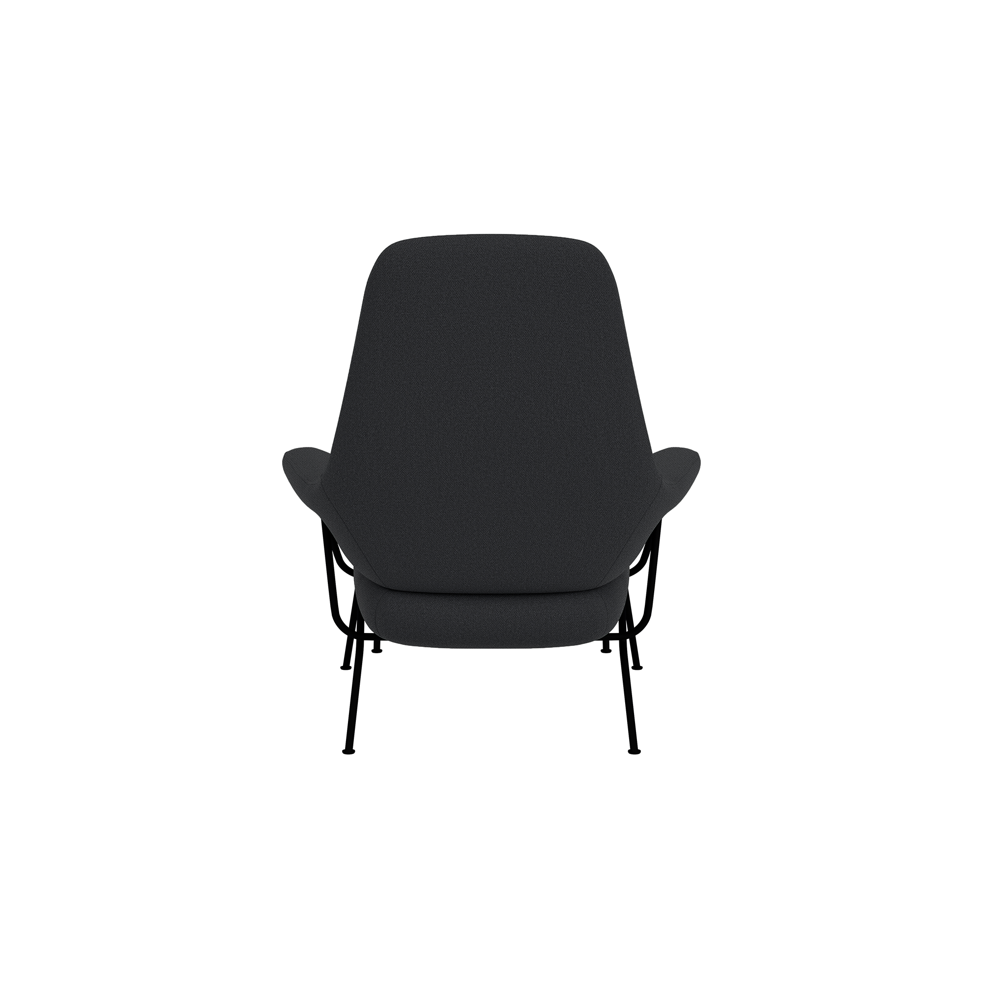 Hai Lounge Chair + Ottoman, Cura 60019/Black, Art. no. 31961 (image 4)