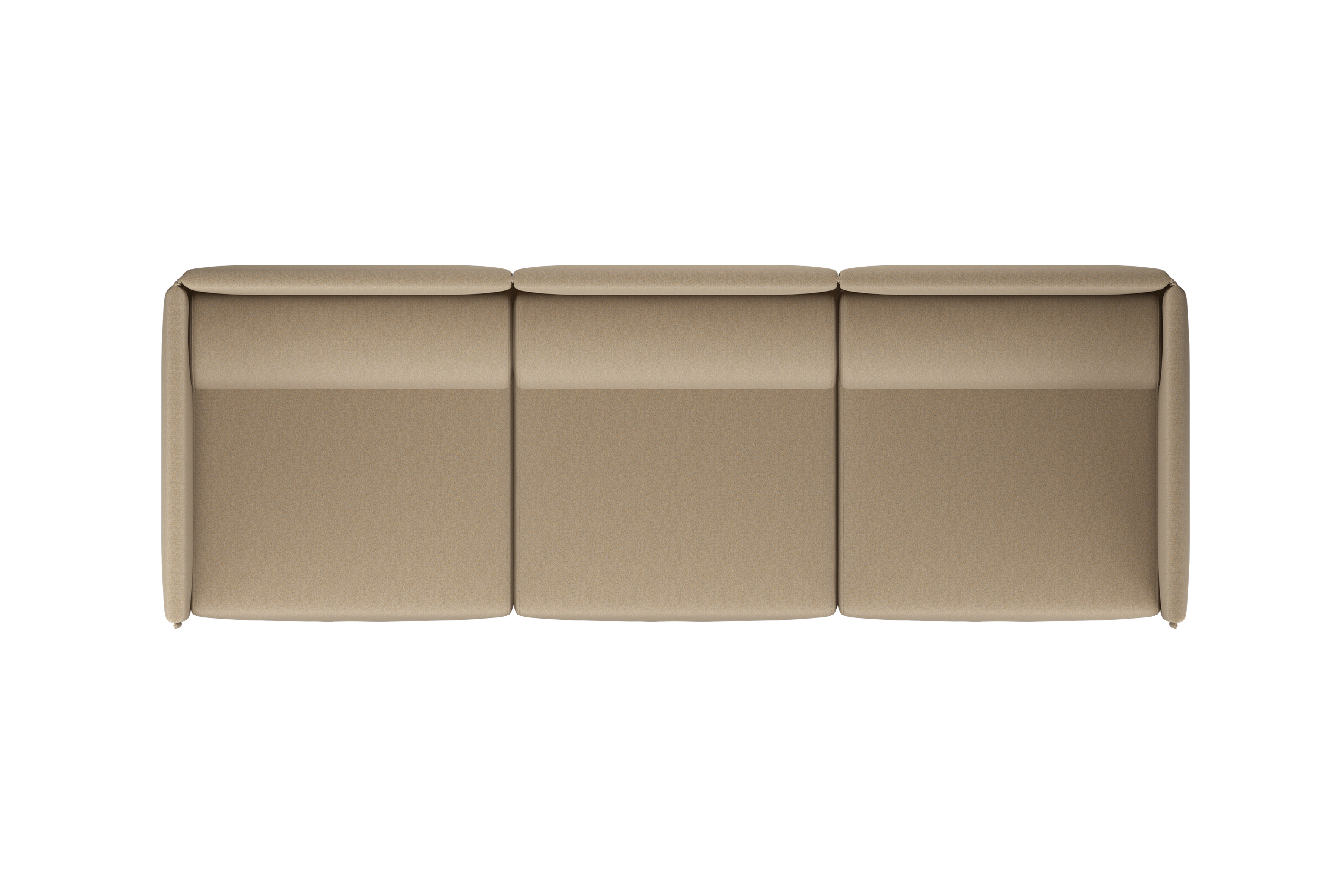 Palo Block 3-seater Sofa Medium Back, Beige, Art. no. 31410 (image 3)