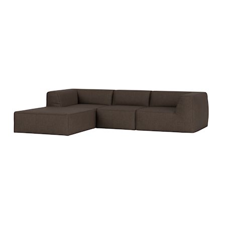 Great 3-seater Sofa Narrow Chaise Left, Safire 0003 (UK)