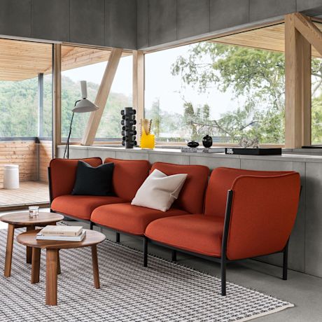 Kumo 3-seater Sofa with Armrests, Canyon