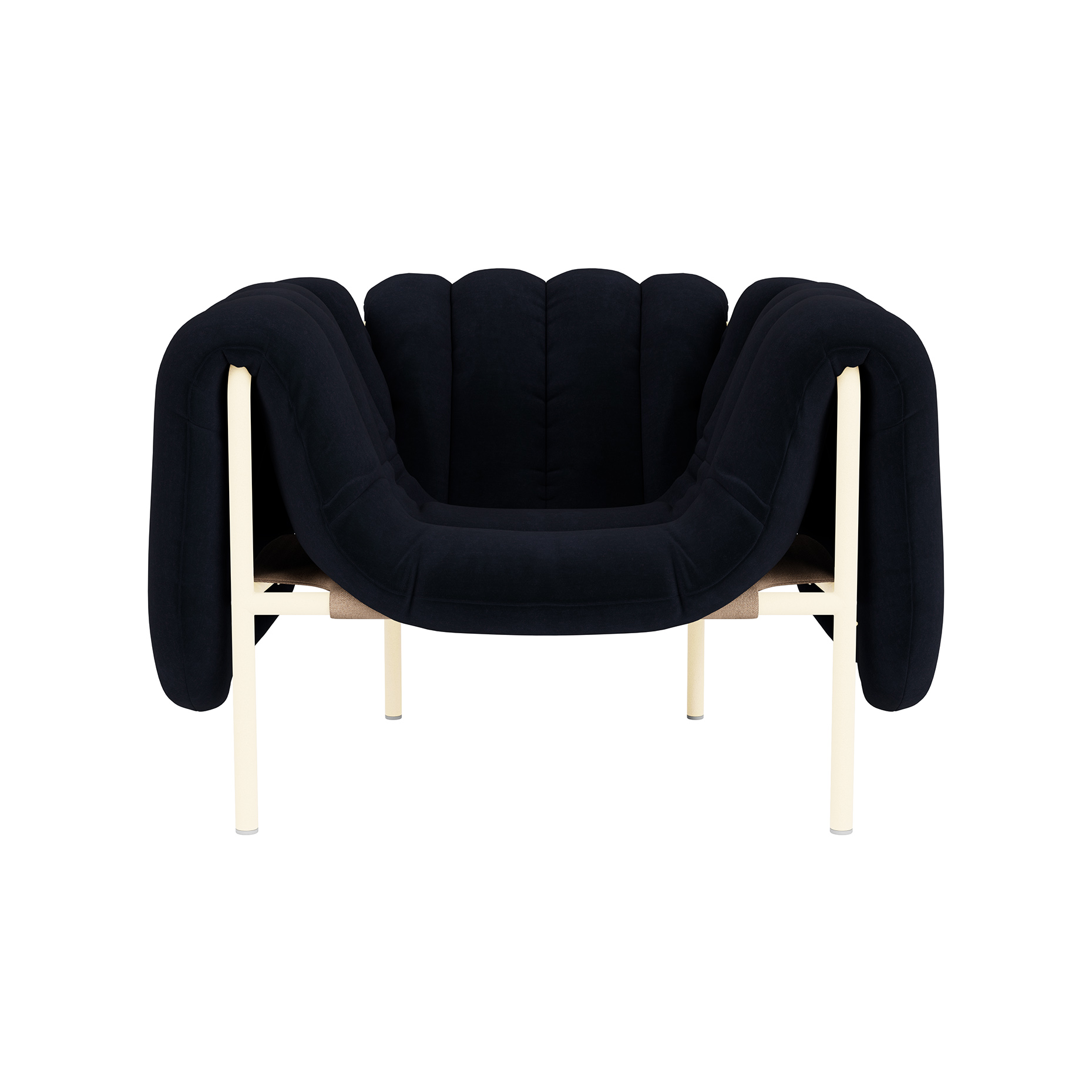 Puffy Lounge Chair, Velluto Coex VL30 / Cream, Art. no. 31845 (image 2)
