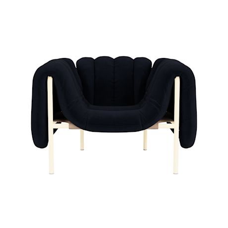 Puffy Lounge Chair, Velluto Coex VL30 / Cream