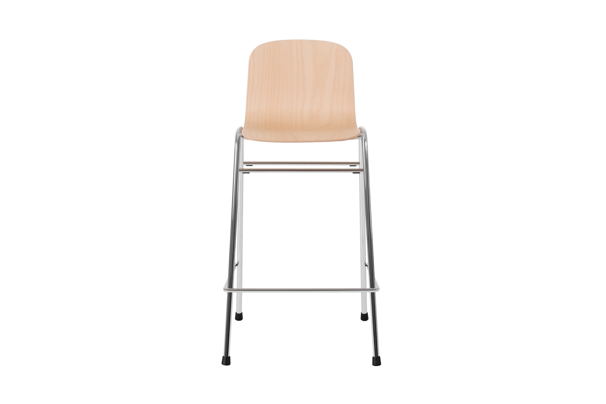 Touchwood Counter Chair, Beech / Chrome, Art. no. 20188 (image 2)