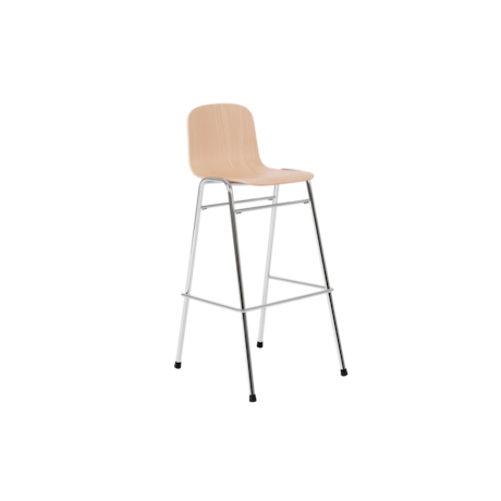 Touchwood Bar Chair, Beech / Chrome