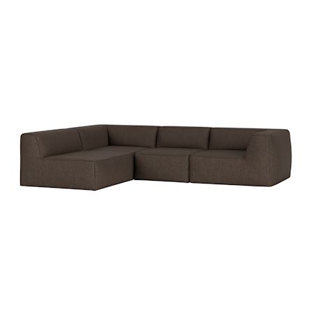 Great 3-seater Sofa Narrow Corner Left, Safire 0003