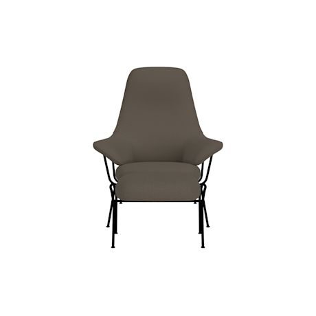 Hai Lounge Chair + Ottoman, Cura 61169/Black