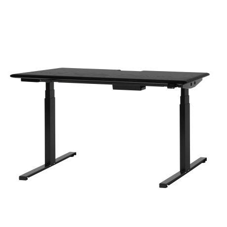 Alle Desk Height-adjustable Desk 140 cm / 55 in (US), Black Oak