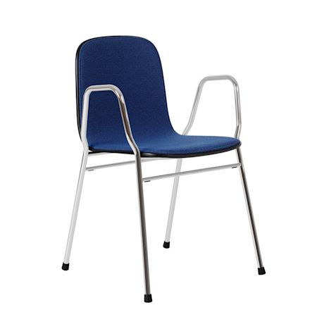 Touchwood Armchair, Cobalt / Chrome